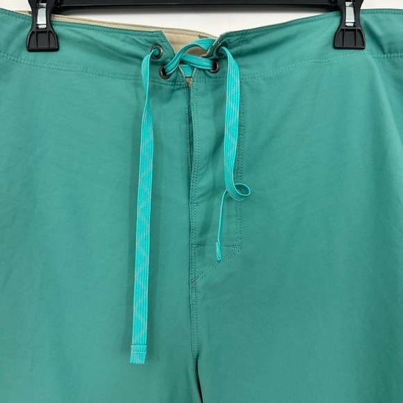 Patagonia Board Shorts Mens 40 Teal Light Variable 18 Inseam Swim Beach Travel - Picture 4 of 7